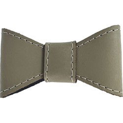 SAZZZ VLINDERSTRIK GLAMPER CLASSIC LEER TAUPE L VOOR HALSBAND 3 CM