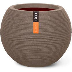 Vaas bol Rib NL 40x32 warm taupe bloempot