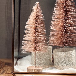 Riviera Maison Christmas Sparkling Snow Tree Dusty Pink S