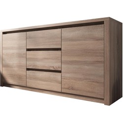 Meubella Dressoir Monaco - Truffel eiken - 140 cm