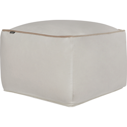 Beliani DAREYN - Poef-Beige-Fluweel