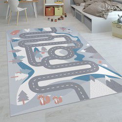 Kindervloerkleed - Binola - Wegen - Creme / Multi - 240x340 cm