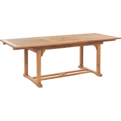 Beliani JAVA - Tuintafel-Lichte houtkleur-Acaciahout