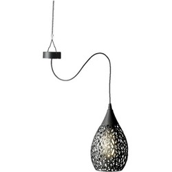Hanglamp solar - antraciet grijs - ijzer - 21 cm - tuinverlichting - Buitenverlichting