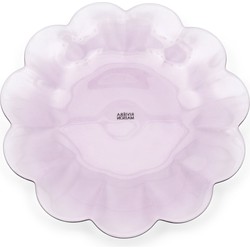 Riviera Maison Dinerbord Roze glazen bord transparant - Toulouse diep bord 21 cm
