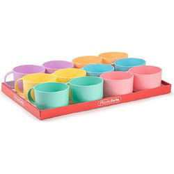 PlasticForte Drinkbekers - 48x - gekleurd - kunststof - 570ml - bekers - Drinkbekers