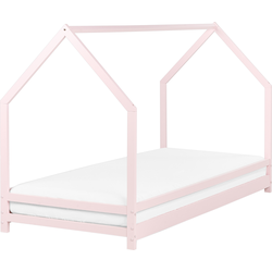 Beliani APPY - Kinderbed-Roze-Dennenhout