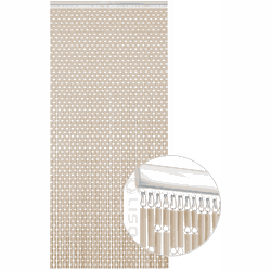 Vliegengordijn Liso ® Hulzengordijn LISO 0035 Zand/taupe | Kant en Klaar 92 x 209 cm