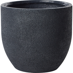 KANNIA - Bloempot - Grafietgrijs - 36 cm - Klei-vezelmengsel