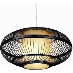 Fine Asianliving Bamboe Hanglamp Handgemaakt Zwart - Jake