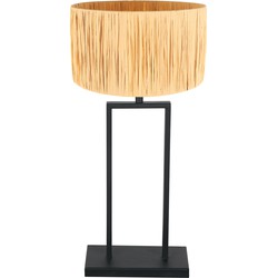 Steinhauer tafellamp Stang - zwart - metaal - 30 cm - E27 fitting - 3857ZW