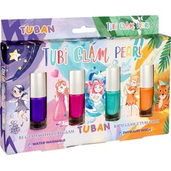 Tuban Tuban Tuban - Set – Nail Polish Tubi Glam – Pearl 4 PCS.