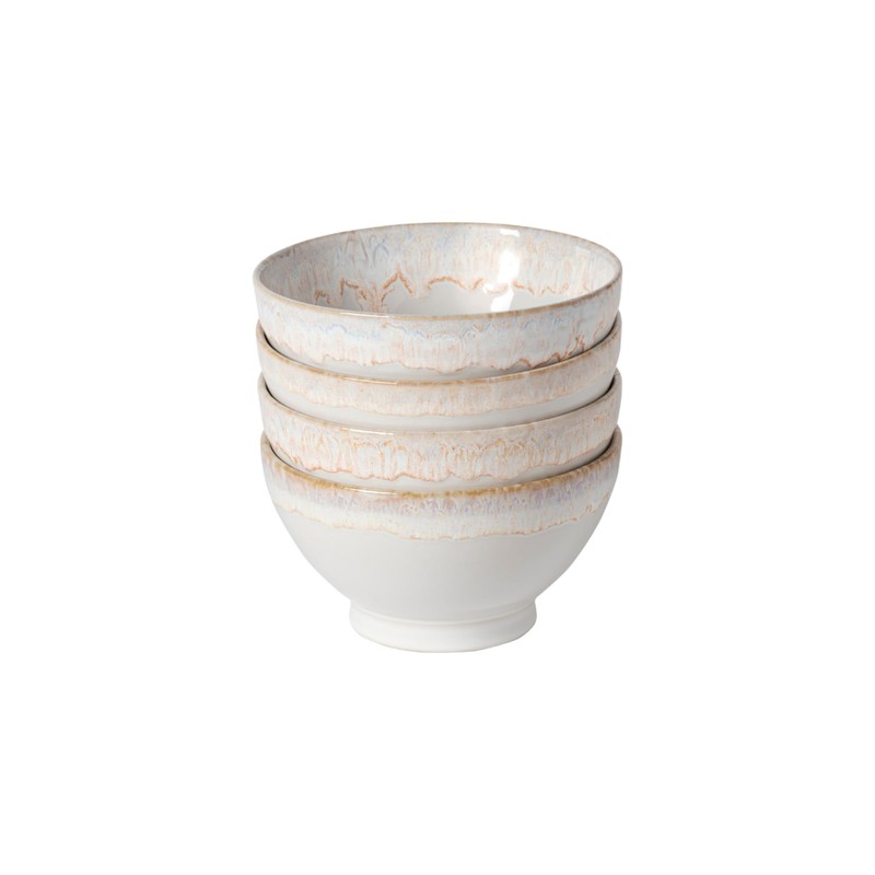 Set/4 latte bowls 15 cm wit - 