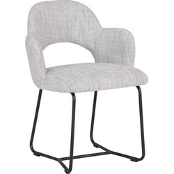 MUST Living Arm chair Vista,81x60x59 cm, polaris light grey