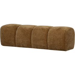 WOOOD Mojo Eetbankje 164 cm Mojo - Ribstof - Honing Geel - 49x164x45
