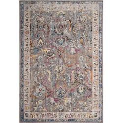 Safavieh Trendy New Transitional Indoor Geweven Gebiedstapijt, Bristol Collection, BTL357, in Grijs & Ivoor, 183 X 274 cm