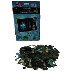 6 Stuks - Robot Puzzels - Bestaande uit 50 stuksje - Uitdeelcadeautjes - Uitdeel Traktatie voor kinderen
