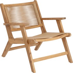 Kave Home - Geralda fauteuil in acaciahout met natuurlijke afwerking FSC 100%