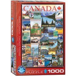 Eurographics Eurographics puzzel Travel Canada Vintage Posters - 1000 stukjes