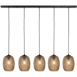 Highlight - Pine - Hanglamp - E27 - 130 x 9,5  x  130cm - Zwart