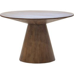 Eettafel Rond 120cm - Naturel Mangohout - 2-4 Personen - Sep
