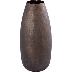 PTMD Semin Copper alu round rustic pot wavy edge L