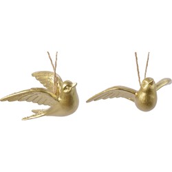 Kolibrie poly l3b11,5h9,5 cm goud a2