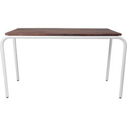 Originele tafel van walnoothout - parelwit