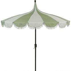 Edelman Rissy parasol licht groen - Ø220 x 238 cm