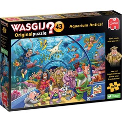 1_stuk_vastgezet - Puzzel wasgij 43 aquarium antics! 1000 - Plenty Gifts Spellen