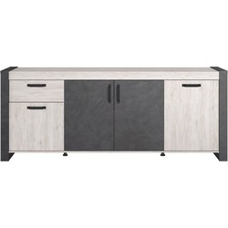 Buffet 4 deuren 1 lade L217.8cm - Jules