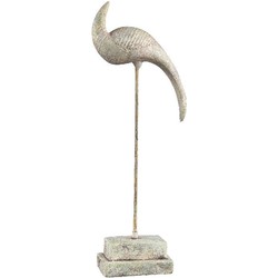 PTMD West Vogel Ornament - 31x19x57 cm - Cement - Creme
