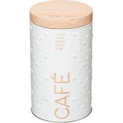 5Five Koffie voorraadbus/bewaarblik - metaal - 19 x 11 cm - 500 gram - Voorraadblikken
