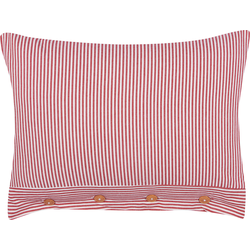 AALITA - Sierkussen - Rood/Wit - 40 x 60 cm - Katoen