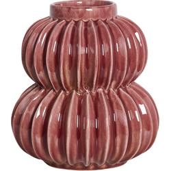 WATERMOSS - Bloemenvaas - Rood - 28 cm - Steengoed