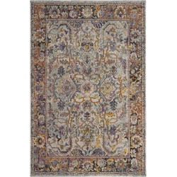 Safavieh Boho Indoor Woven Area Rug, Crystal Collection, CRS504, in Light Blue & Orange, 152 X 244 cm