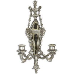 A RESIN MIRROR APPLIQUE - SILVER