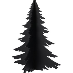 Boom hout kd 43 cm zwart kerstversiering