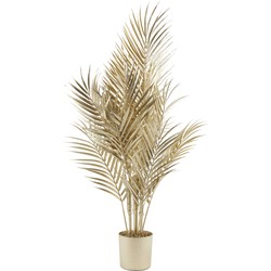 Cozy Ibiza - Palm kunstplant metallic licht goud 70 cm