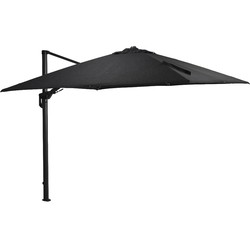 Garden Impressions Zweefparasol Hawaii Deluxe 300x300 - donker grijs - zwart