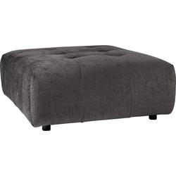 PTMD Quinta sofa hocker soft velvet anthracite