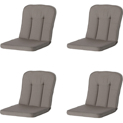 Madison -  Tuinkussen Classic/Bora/Antigua Hermitage Rib liver - Ca. 94x48 cm - Set van 4