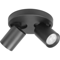 Highlight - Oliver - Plafondlamp - GU10 - 17 x 17  x 11cm - Zwart