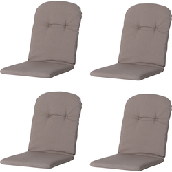 Madison -  Kuipstoelkussen Hoge Rug Panama jute - Ca. 96x45 cm - Set van 4