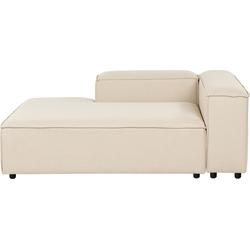 ARDAL - Chaise longue - Beige - Rechtszijdig - Polyester