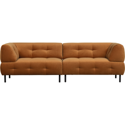 WOOOD Lloyd 4-Zits Bank - Velvet - Cinnamon - 75x245x90