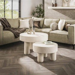 Hoyz Collection - Salontafel Bulky Stone - Marmer Composiet - Ø60