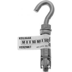 Keiltrekhaak m8x90x50 verz