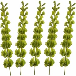 Set van 5x stuks groene Molucella kunstplant takken 80 cm - Kunstplanten