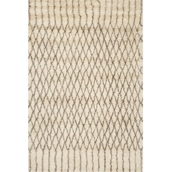 Safavieh Moroccan Indoor Hand Tufted Area Rug, Casablanca Collection, CSB806, in Ivory & Blue, 91 X 152 cm